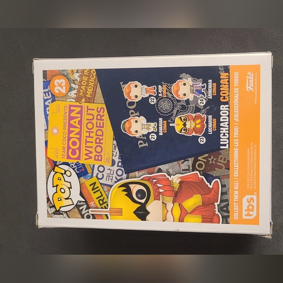#23 Conan O'Brien Funko Pop! TBS Luchador Conan EB Games Exclusive Vinyl figure - Picture 2 of 6